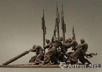 鲍海宁《民族系列——芭沙人的芦笙节》 中国青年雕塑家邀请展