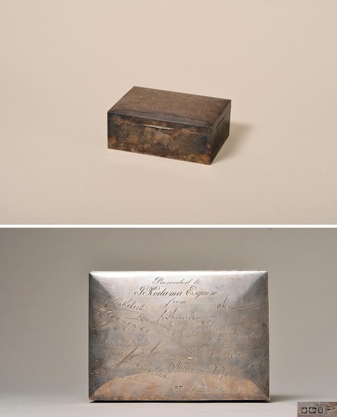 1912年名人签名纯银雪茄盒