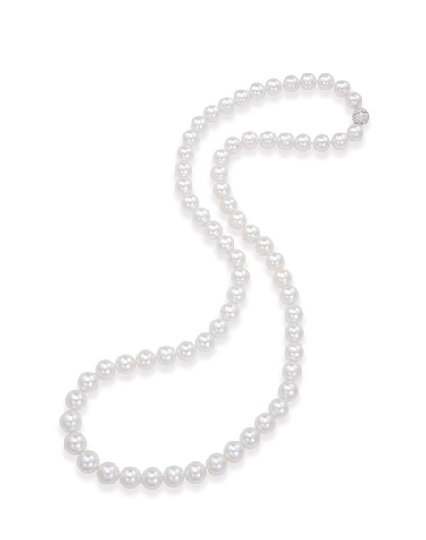 白色南洋珍珠项链 约12-13.8mm
