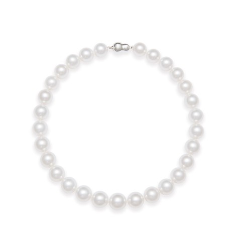 白色无瑕南洋珍珠项链 约14-16mm