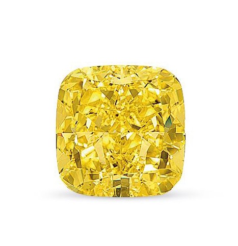 显赫的28.83克拉天然枕形艳彩黄色VS1净度钻石 格拉夫 GRAFF