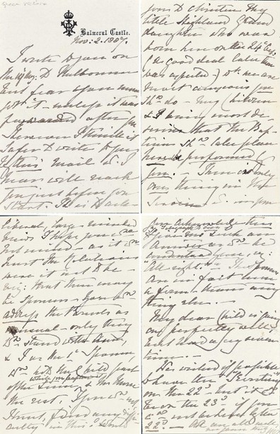 “英国女皇”维多利亚（Alexandrina Victoria）亲笔信一件