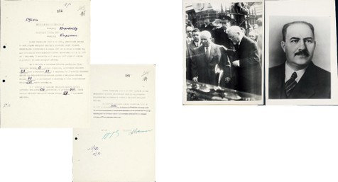 “苏联最高领导人”尼基塔·赫鲁晓夫（Nikita Sergeyevichwushchev）与“苏联部长会议第一副主席”卡冈诺维奇（Lazar Moiseyevich Kaganovich）联合签署文件