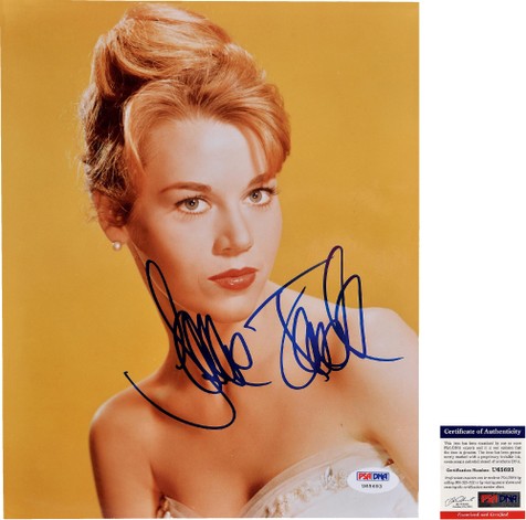 “美国著名影星”珍·芳达（Jane Fonda）亲笔签名照