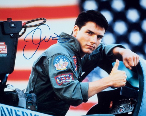 “美国著名影星”汤姆·克鲁斯（Tom Cruise）亲笔签名照