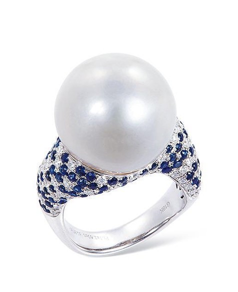 白色南洋珍珠戒指