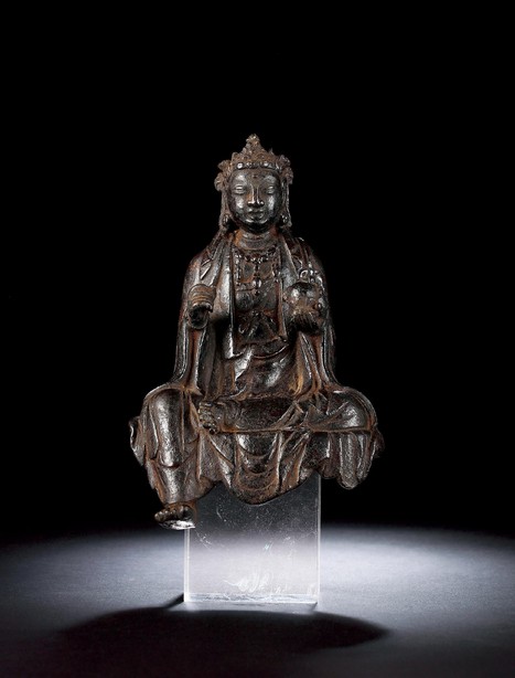 大理国 铜地藏王菩萨座像
