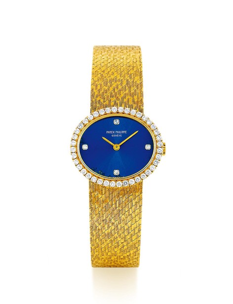 百达翡丽 型号4175/1 18K黄金 手动上弦女款镶钻腕表  已停产