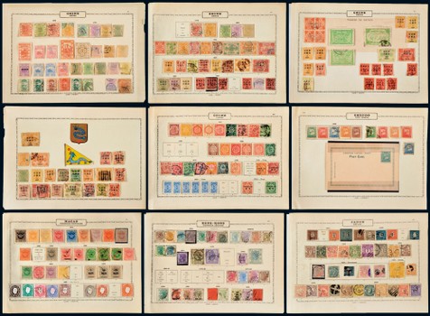 清代及民国及亚洲早期新旧邮票一批约数千枚