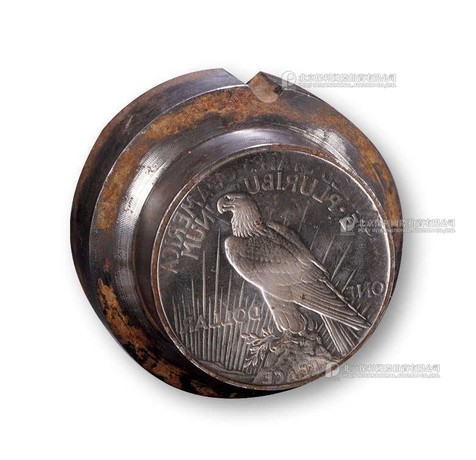1900年代一美元钢制制币模具