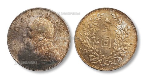 1920年 民国九年袁世凯像壹圆银币一枚