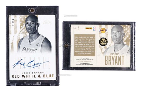 2012-13赛季 Panini Intrigue系列 科比·布莱恩特（Kobe Bryant）签字球星卡，限量99张