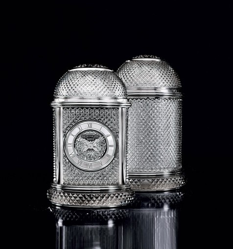 百达翡丽 型号10005M 巴卡拉水晶圆顶小台钟 「水晶吊灯」