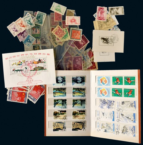 1949-1966年纪特盖销邮票一组约六十枚
