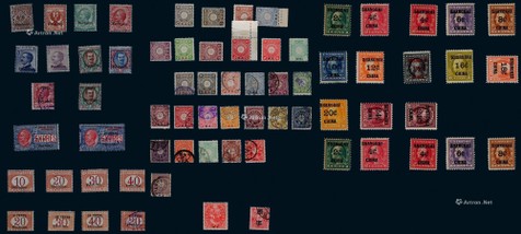 意大利、日本、英国、俄国、美国在华客邮新旧票邮集约188枚