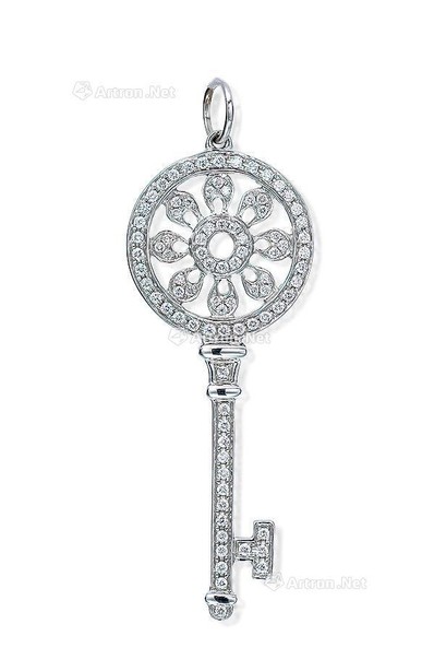 蒂芙尼设计 钻石「花瓣钥匙」链坠