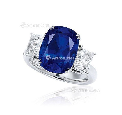 10.05克拉缅甸「皇家蓝」蓝宝石配钻石戒指，未经加热