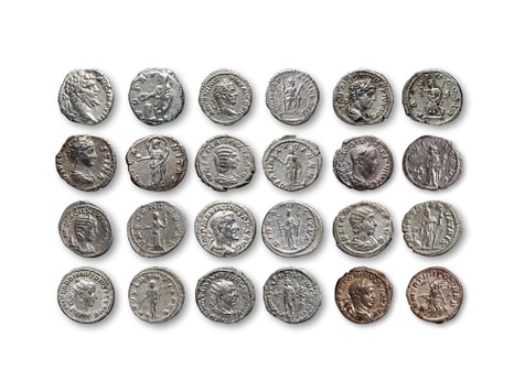古罗马帝国第纳尔银币十二枚