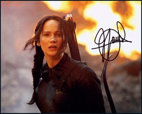“奥斯卡金像奖最佳女主角”詹妮弗·劳伦斯（Jennifer Lawrence）亲笔签名照，附证书