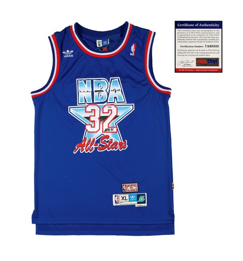 “NBA传奇巨星”魔术师·约翰逊（Magic Johnson）全明星队球衣，附证书