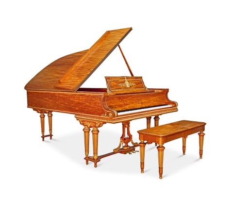 施坦威 路易十六风格 鎏金雕刻豪华艺术B型钢琴