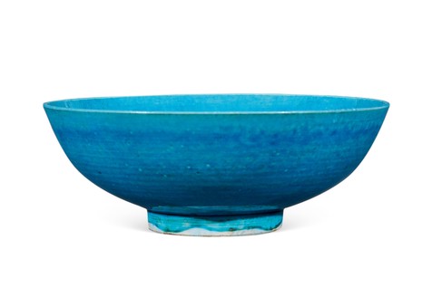 孔雀蓝釉碗