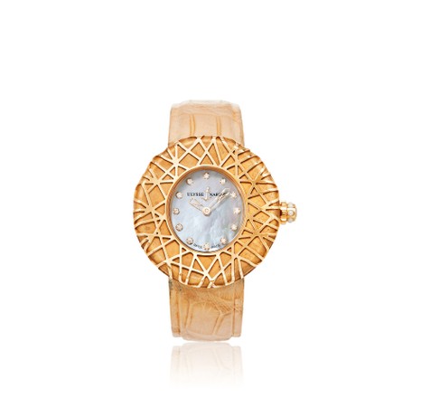 雅典 绮梦系列，型号8106-108 18K玫瑰金女款自动上弦腕表