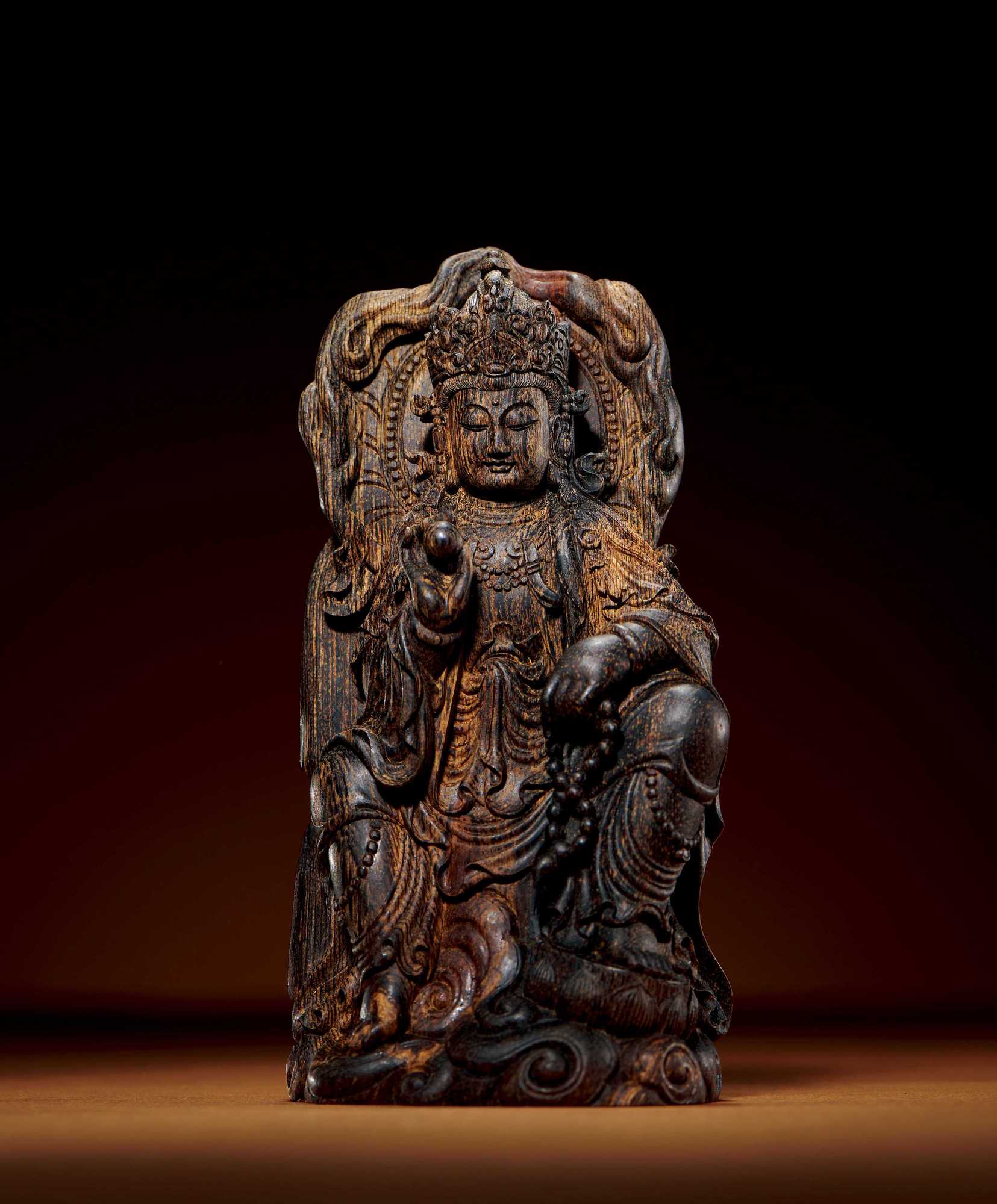 沉水 惠安老料沉香 摆件 自在观音