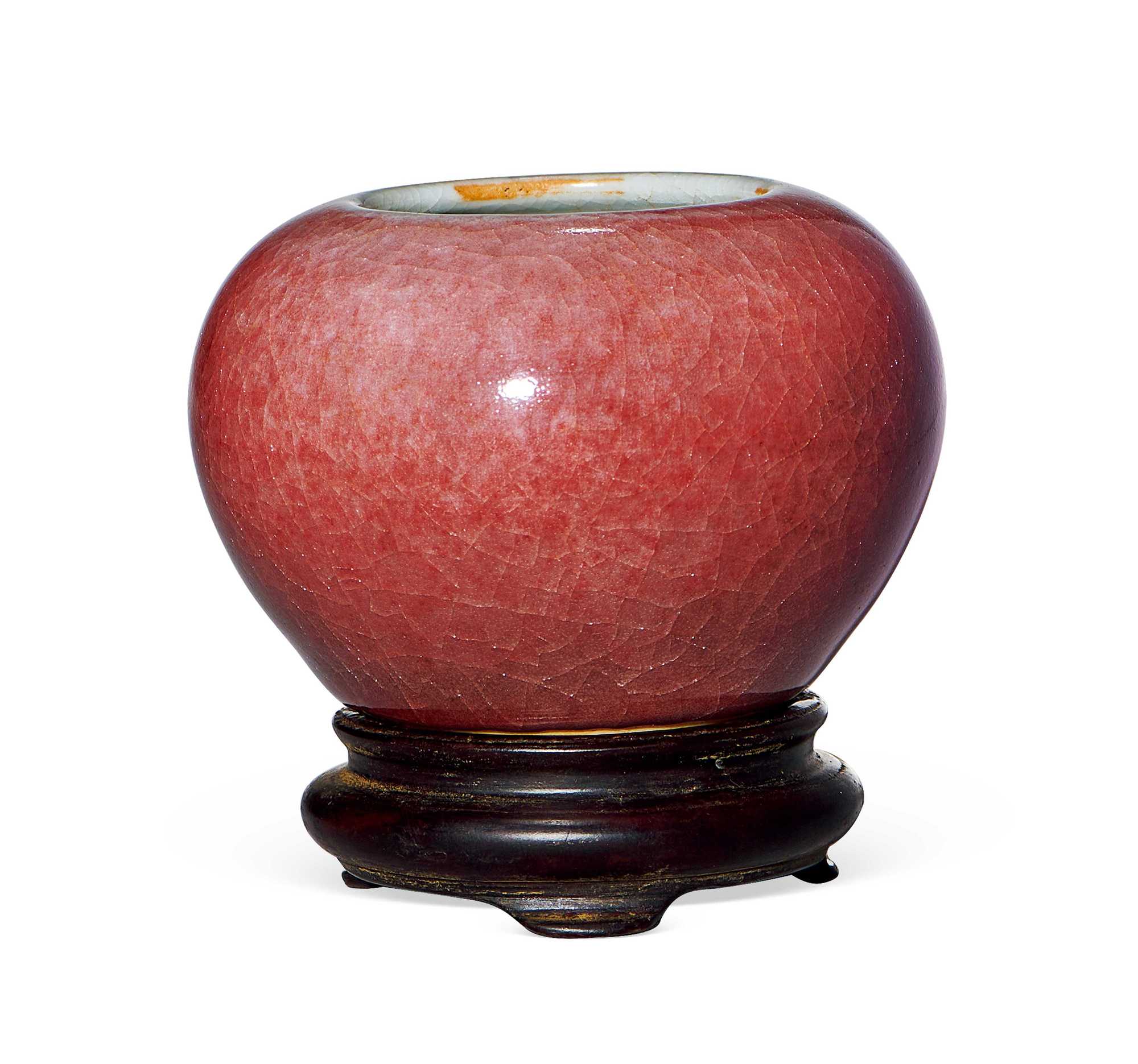 清康熙 郎窑红釉水丞