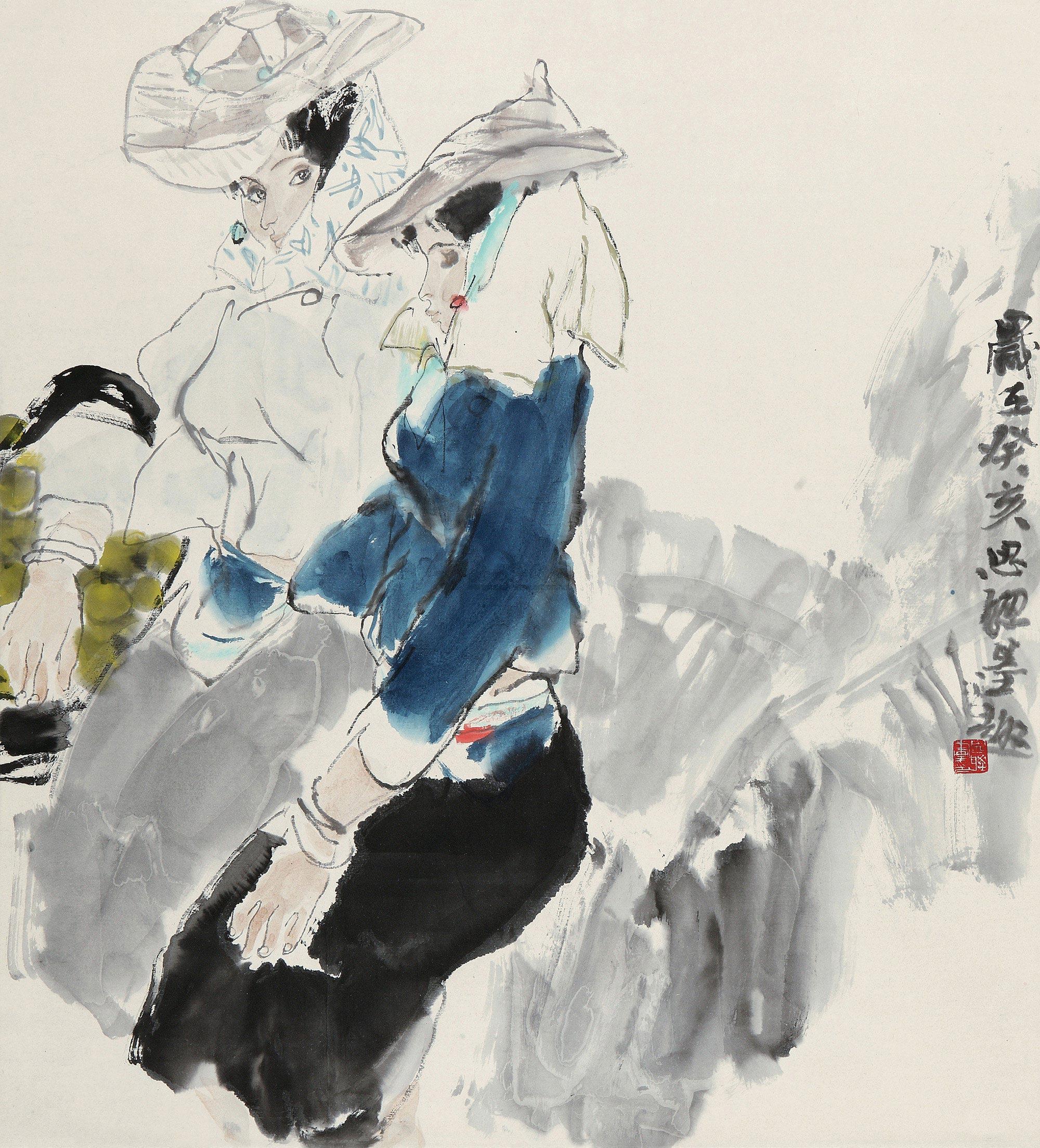 lot0088 周思聪 1983年作 少 - 雅昌拍卖图录app