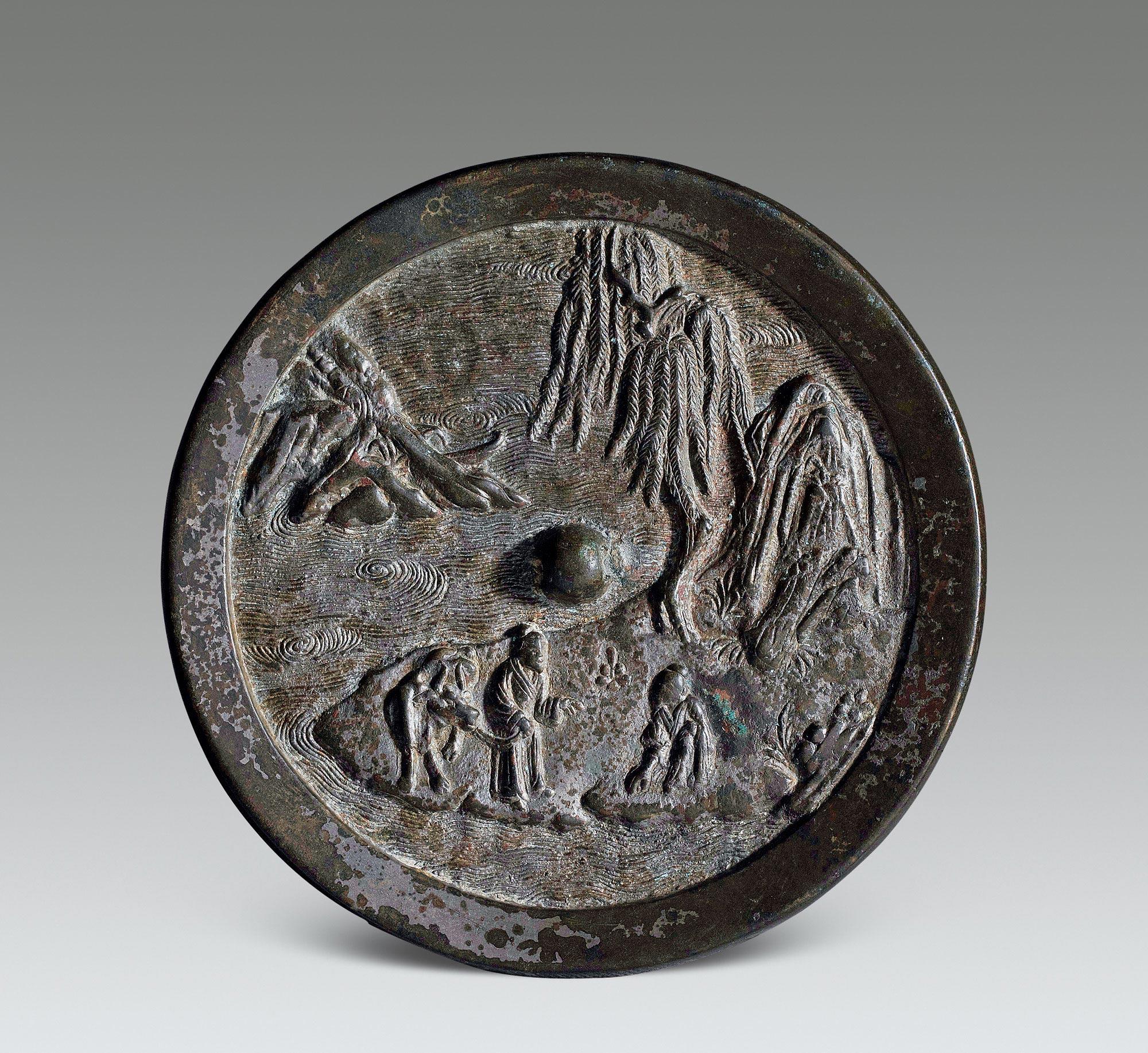 *3069 清 "许由巢父"人物故事镜