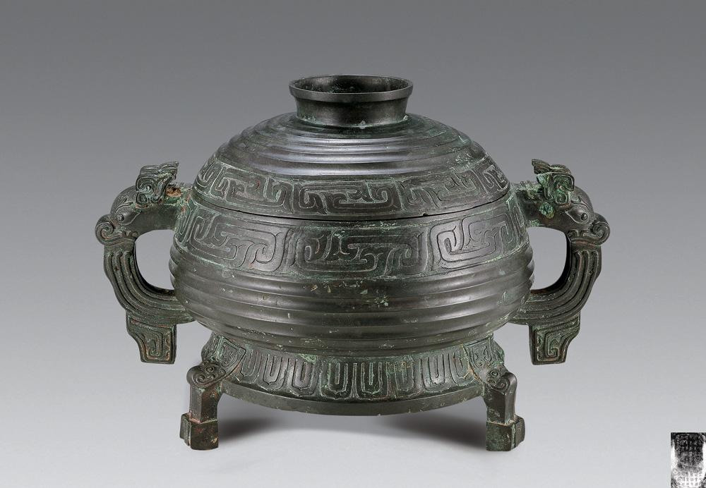 西周 青铜窃曲瓦纹