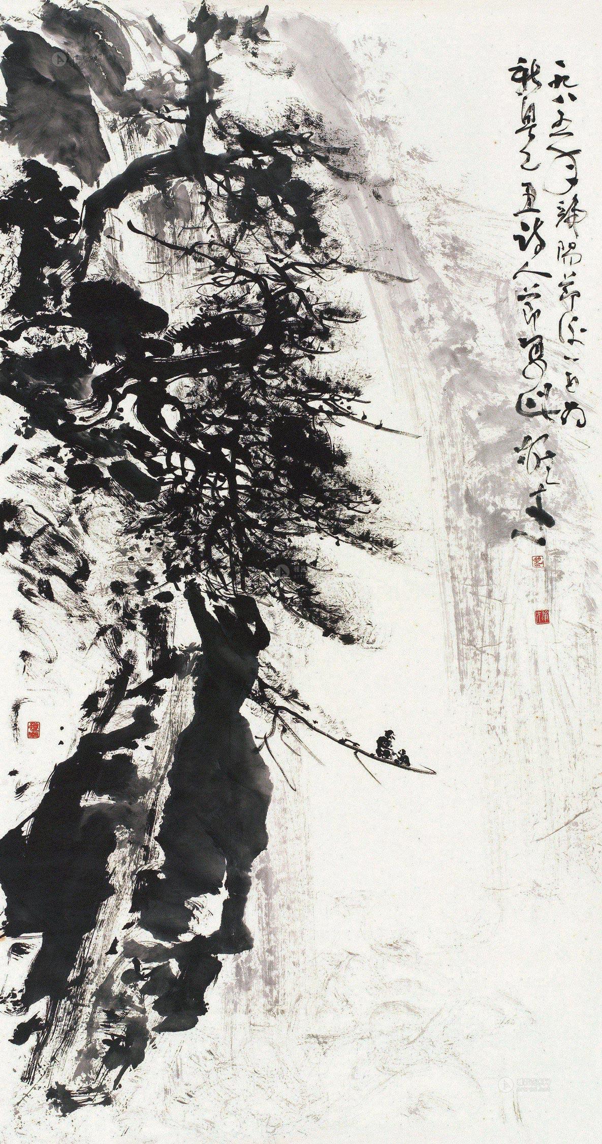 lot0385 黎雄才 1985年作 观