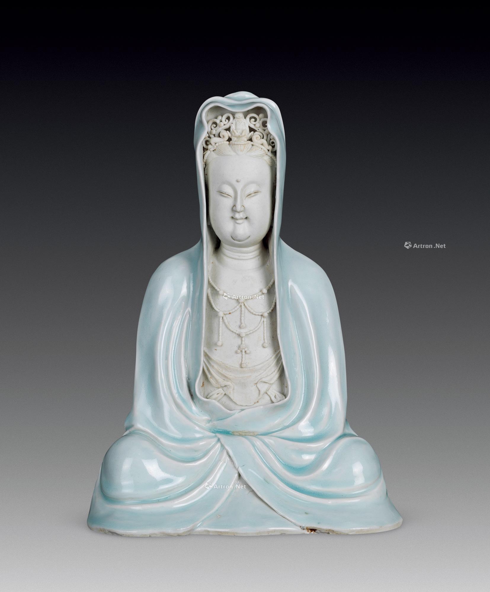 宋 青白釉观音菩萨坐像