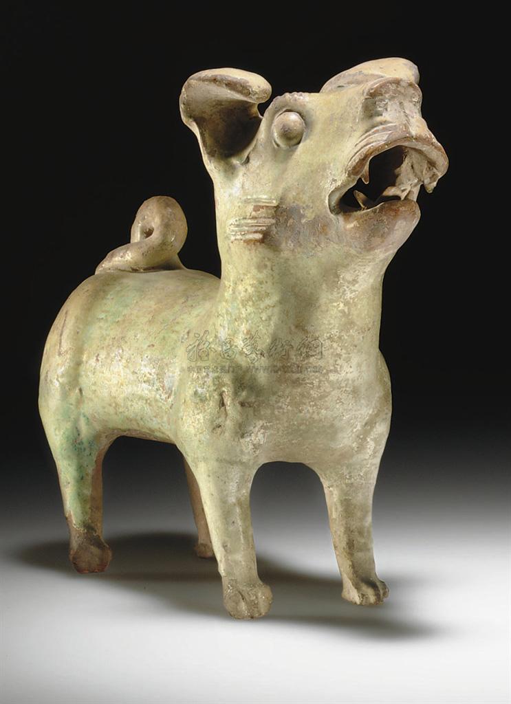 东汉 绿釉陶犬