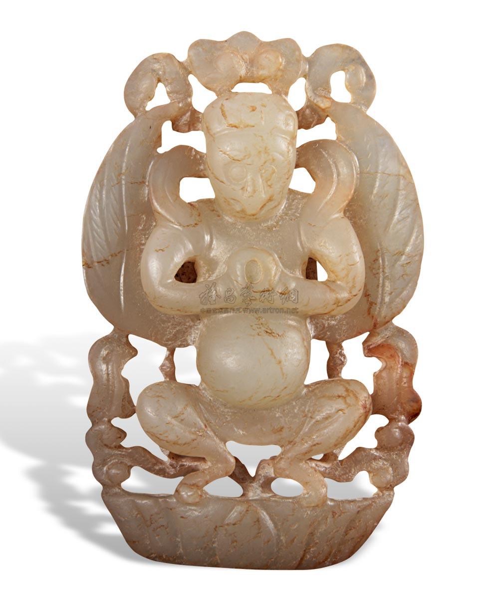 五代 白玉迦楼罗神鸟