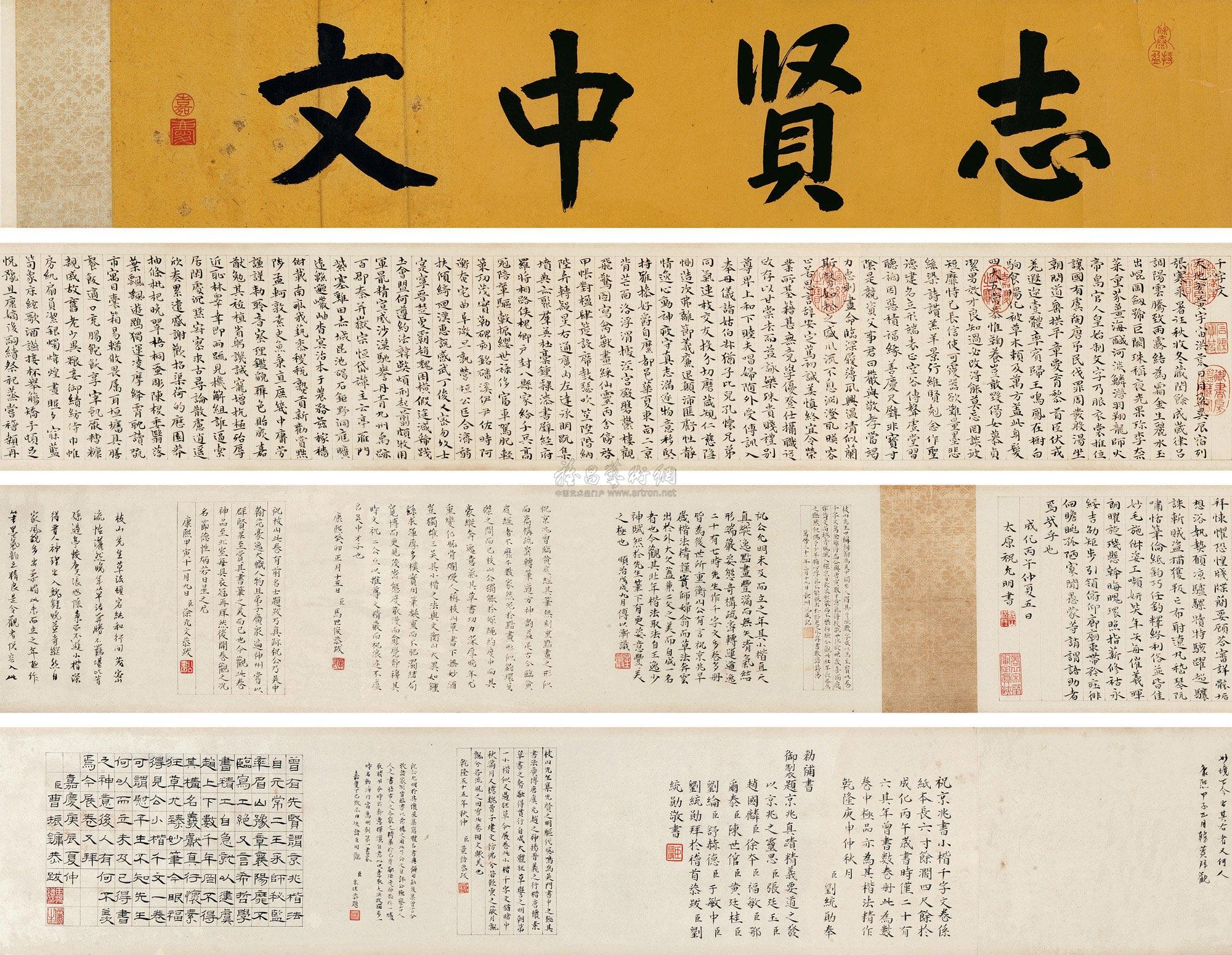 祝允明 千字文 手卷