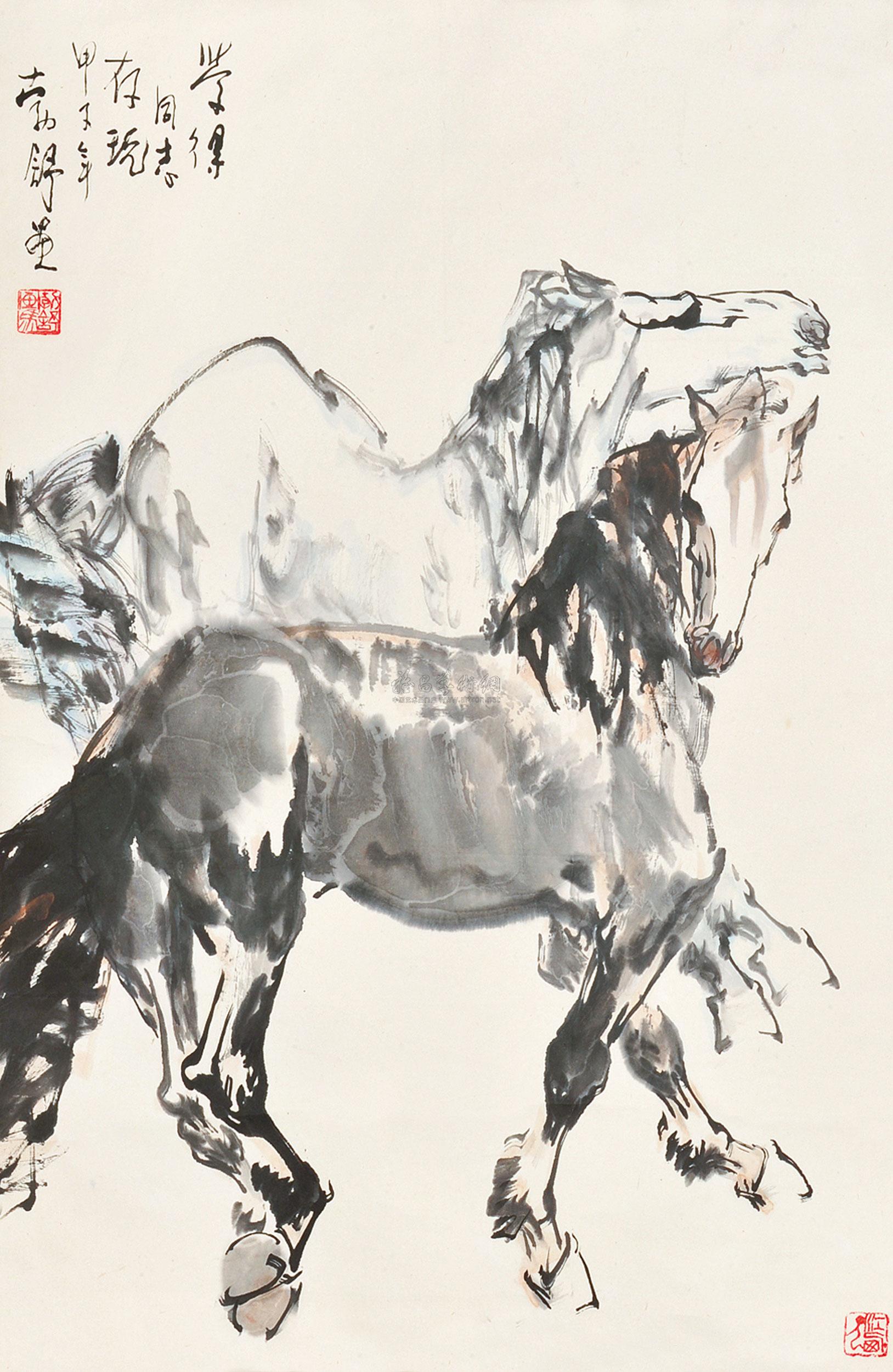 lot0220 刘勃舒 1984年作 马 - 雅昌拍卖图录app