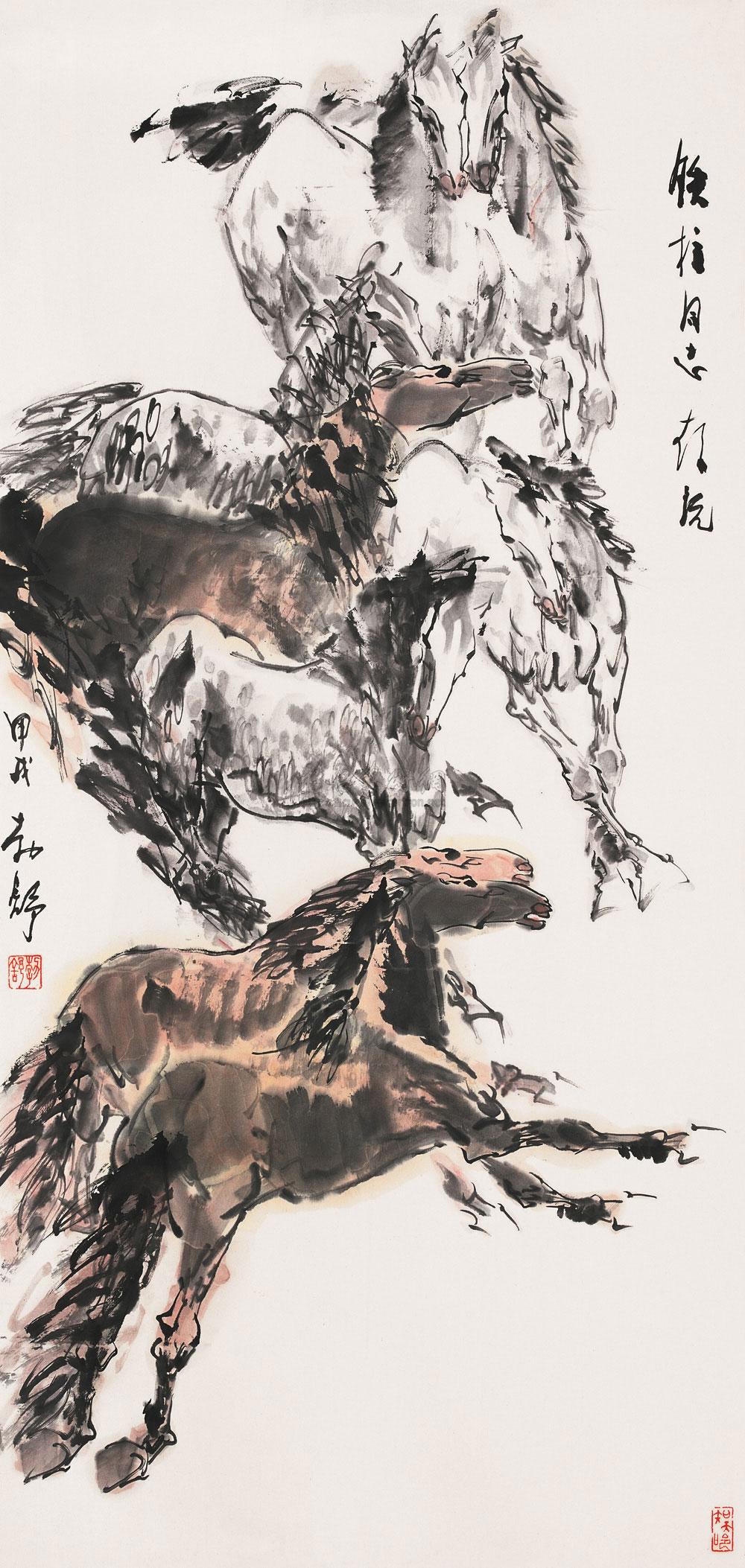 lot0065 刘勃舒 1994年作 马 - 雅昌拍卖图录app