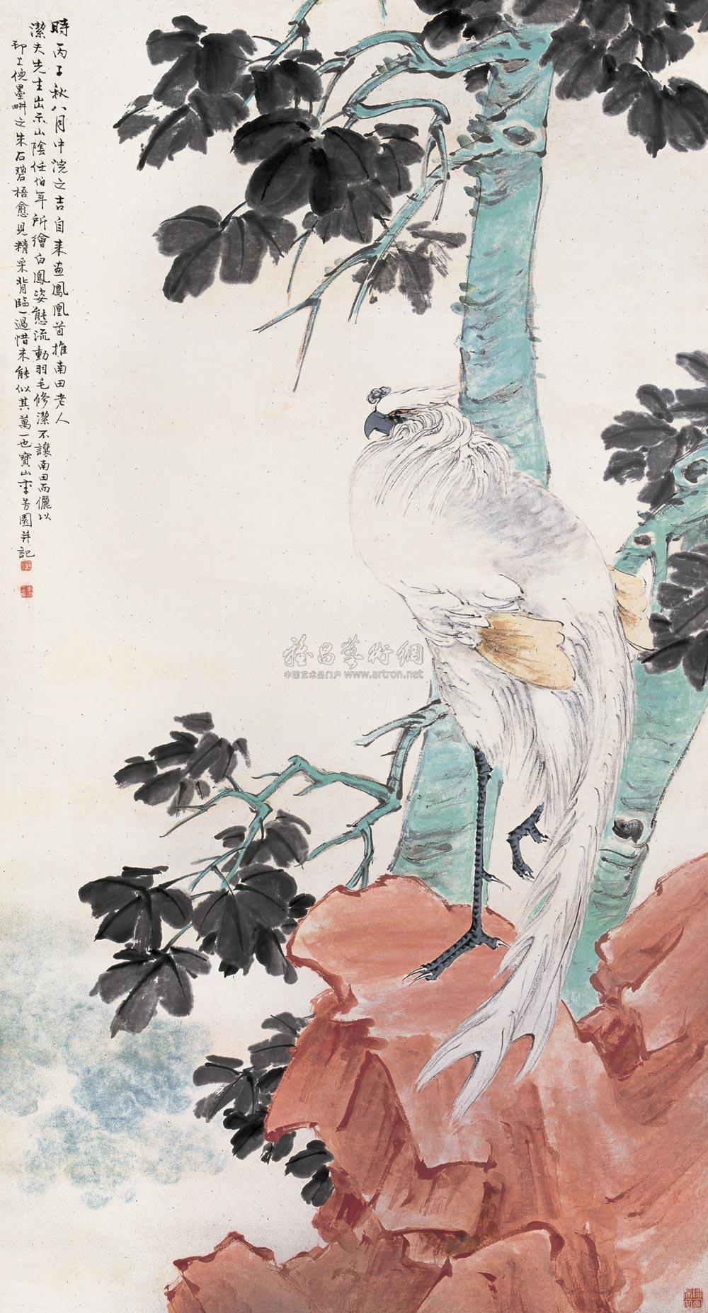 lot1034 李芳园 1936年作 梧 - 雅昌拍卖图录app