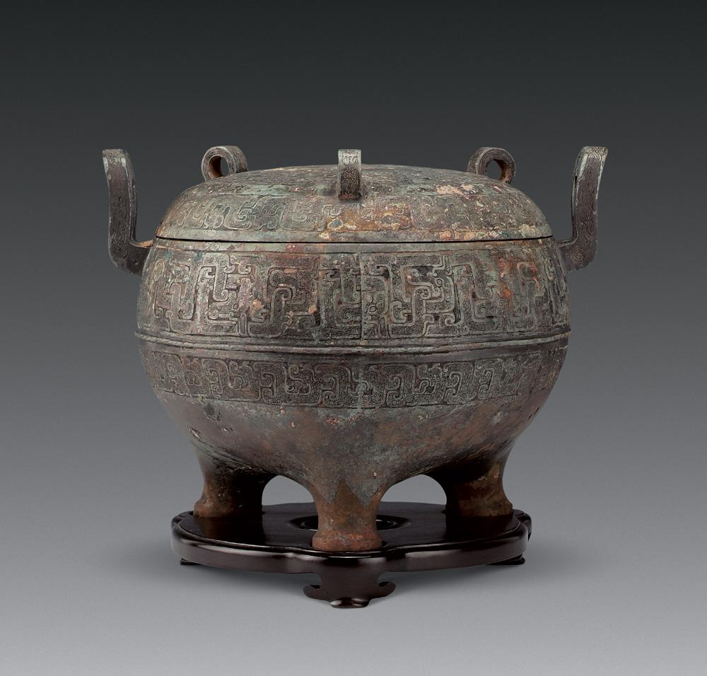 战国 青铜蟠虺纹鬲鼎