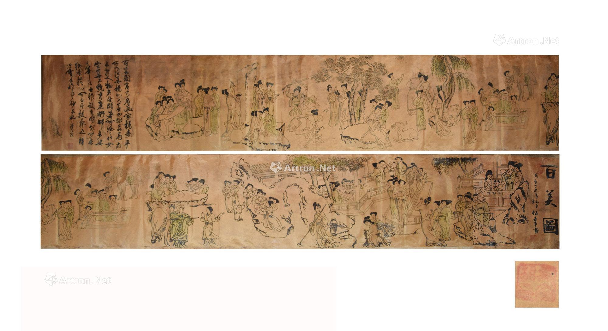 杨寿平 (款) 《百美图》