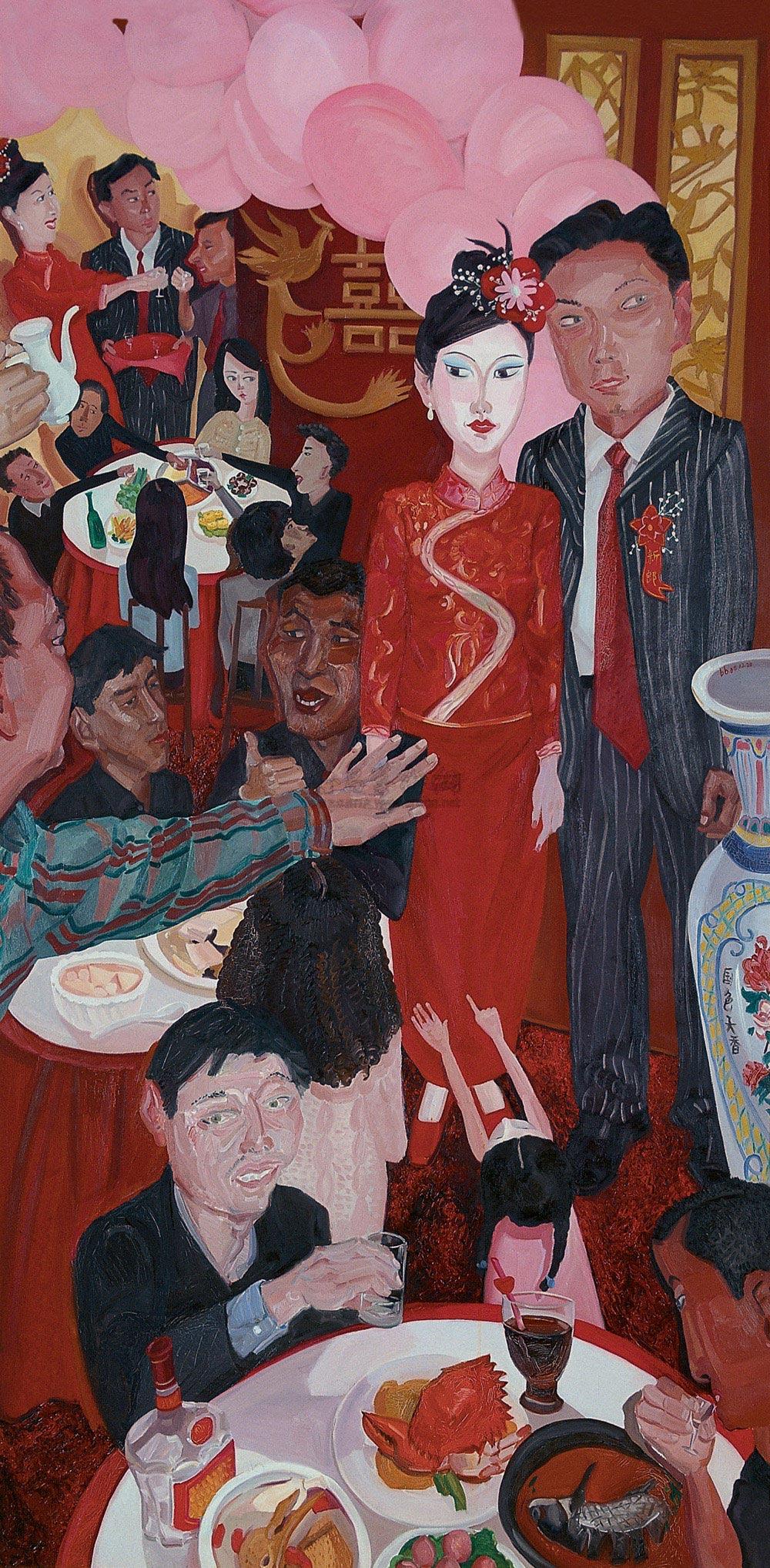 06572004年作结婚记布面油画