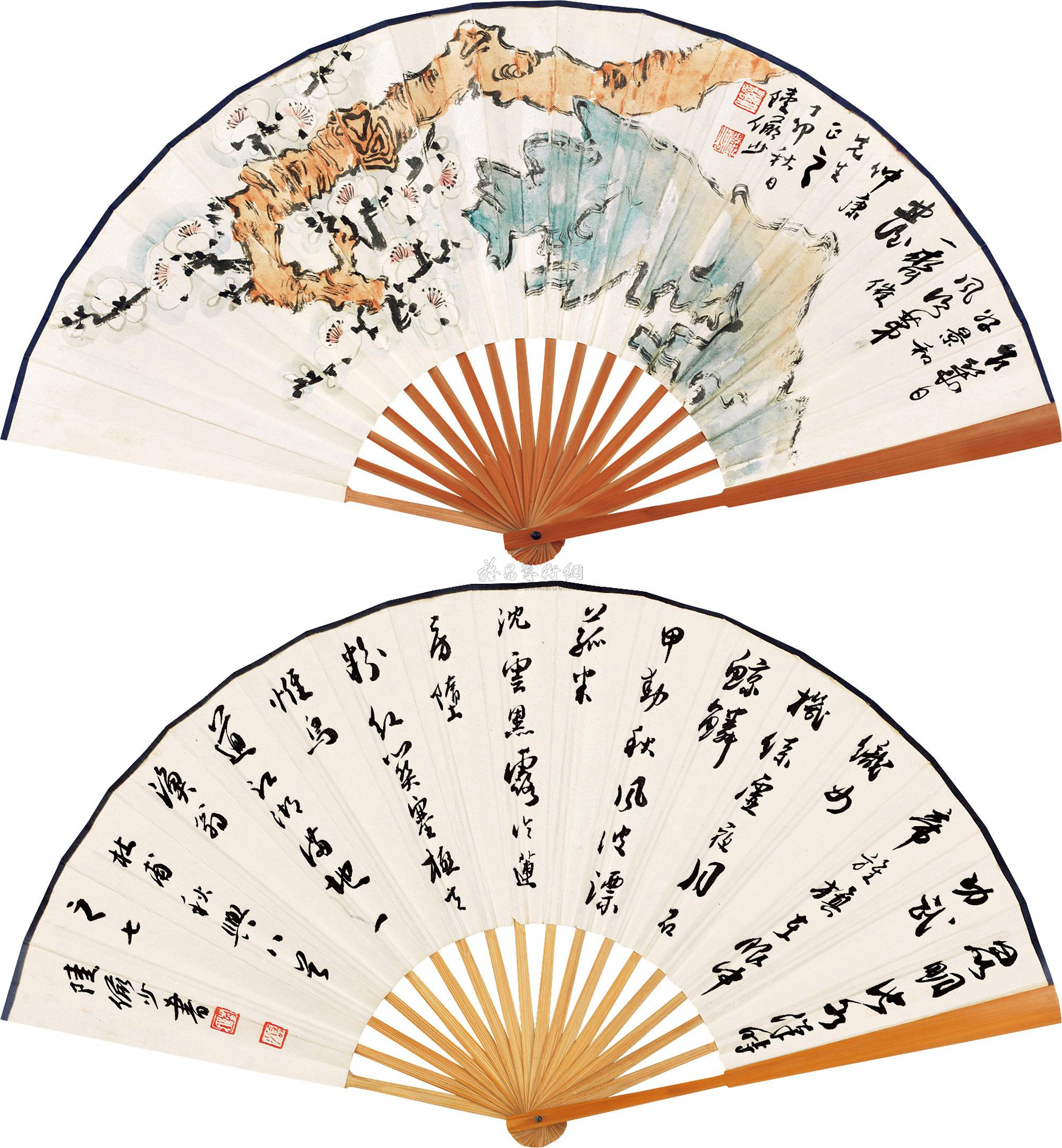 lot0049 陆俨少 1987年作 梅