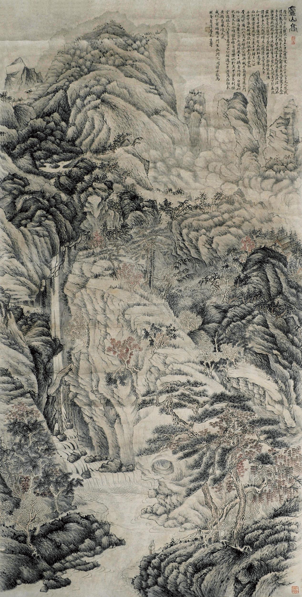 佚名 庐山高 立轴