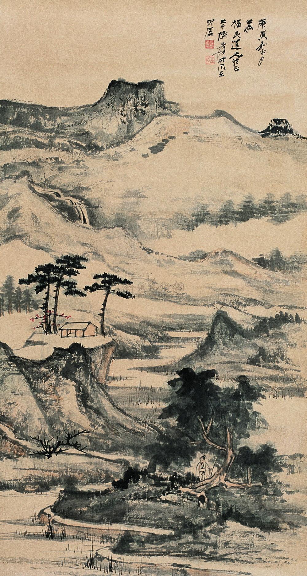 lot0120 张大千 庚寅(1950年 - 雅昌拍卖图录app