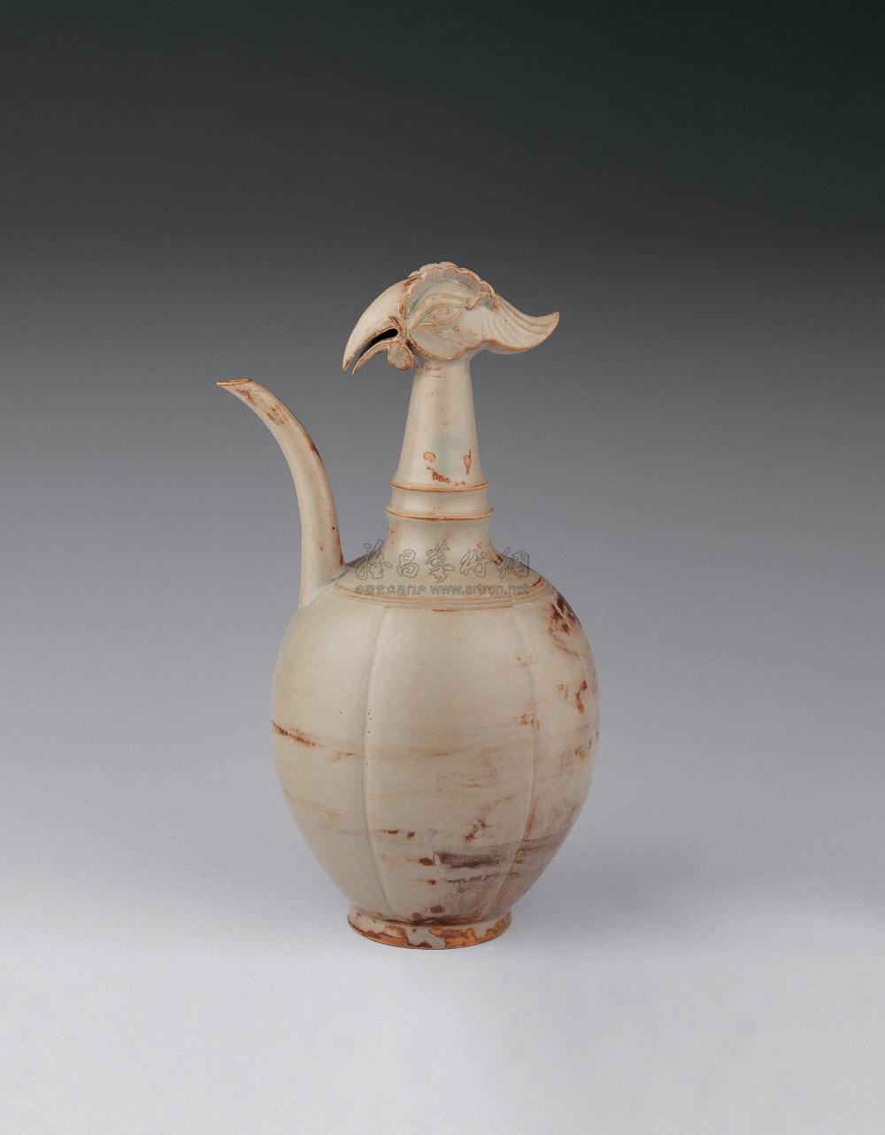 越窑秘色凤首壶拍品分类陶瓷>元代以前陶瓷创作年代北宋尺寸高31cm