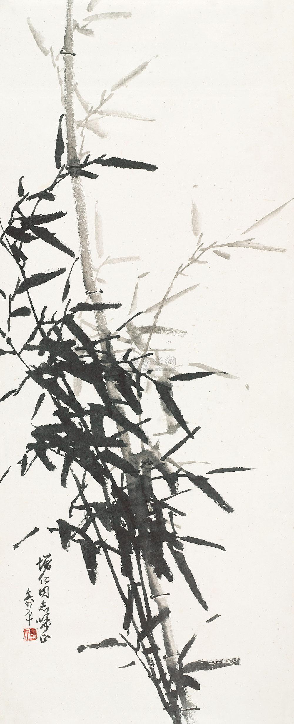 董寿平 墨竹图 立轴