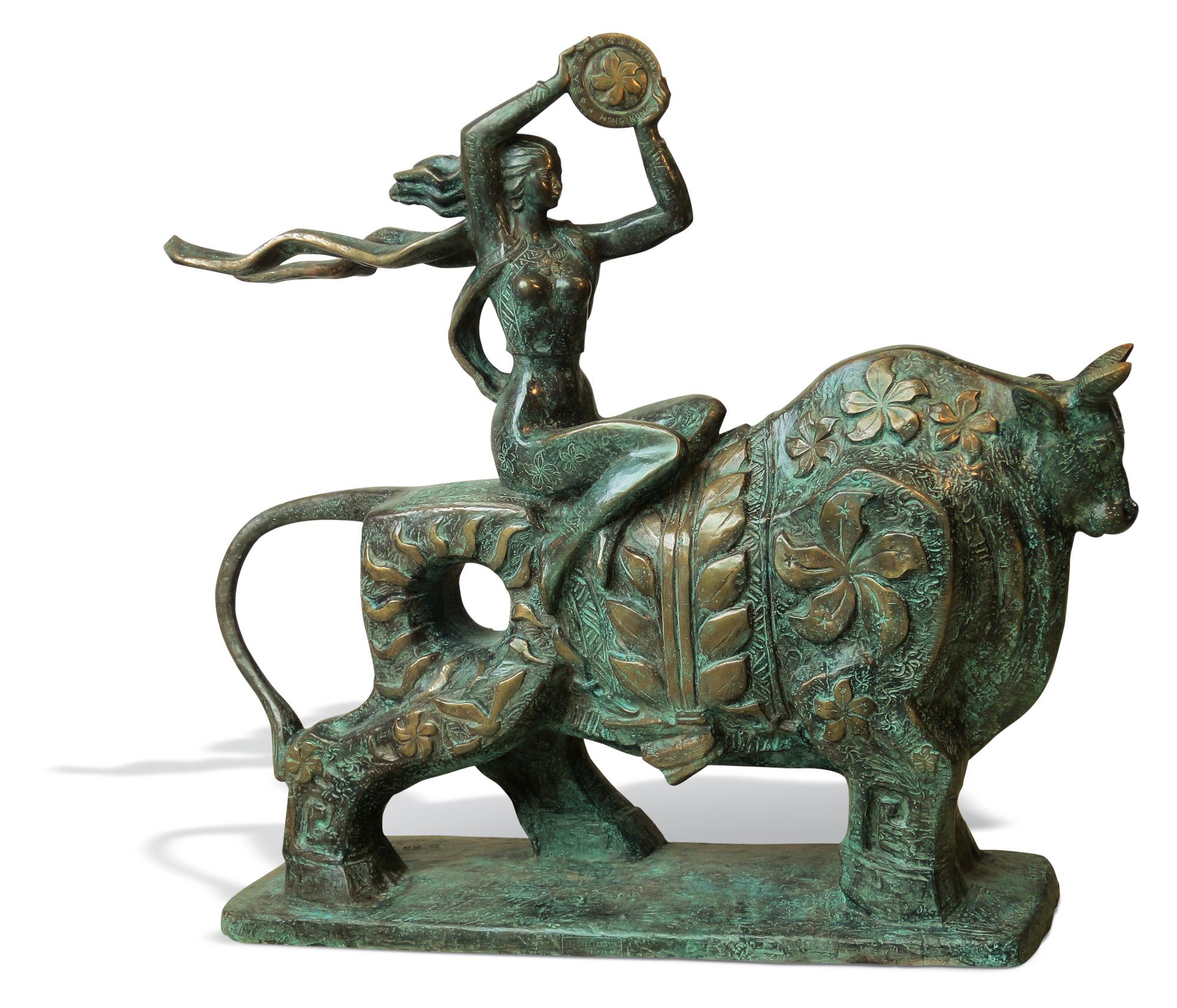 罗丽芳拍品分类西画雕塑>雕塑创作年代1997年作尺寸120×135×30cm估