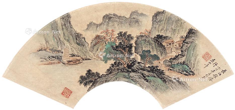 袁松年 山水 扇面